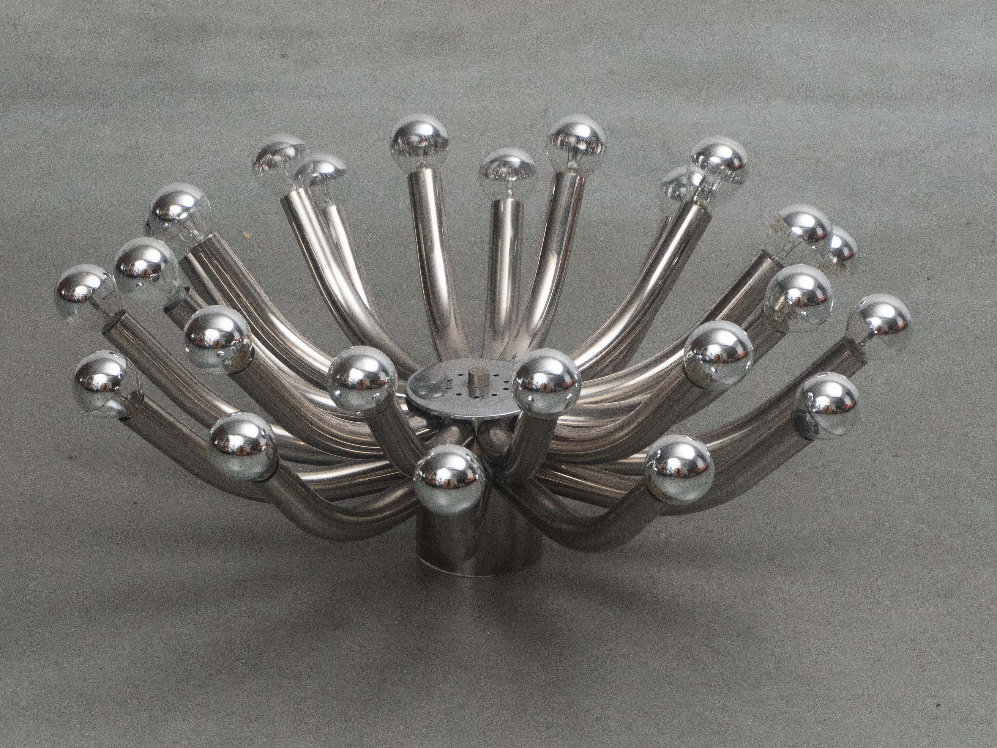 Fin du 20e siècle Plafonnier encastré Sputnik moderne de l'ère Spage, Cosack, 1970, Allemagne en vente