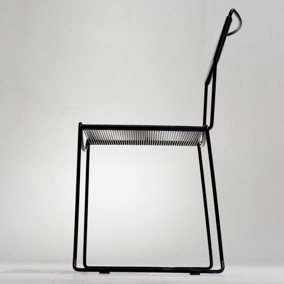 Stainless Steel Spaghetti Chair by Giandomenico Belotti for Fly Line For Sale