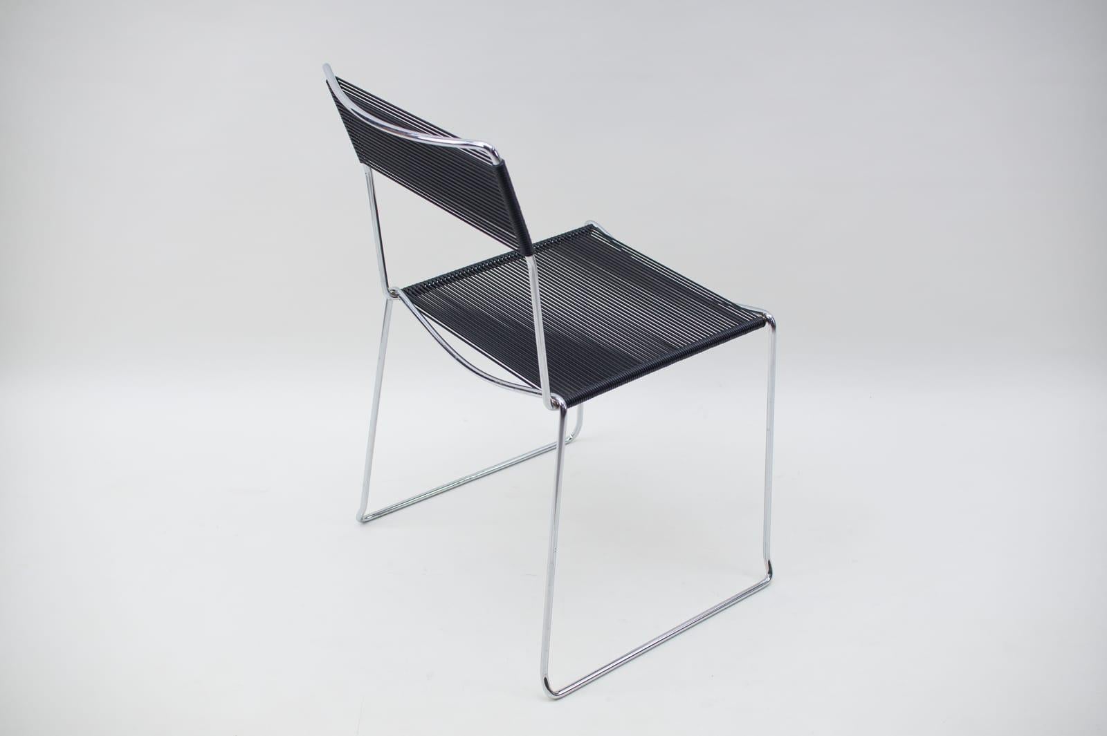 Mid-Century Modern Spaghetti Chairs by Giandomenico Belotti for Alias, 1980s, Set of 4