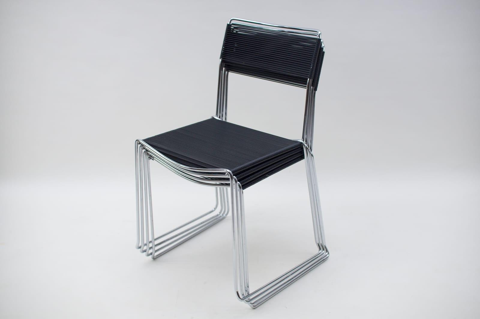 Metal Spaghetti Chairs by Giandomenico Belotti for Alias, 1980s, Set of 4