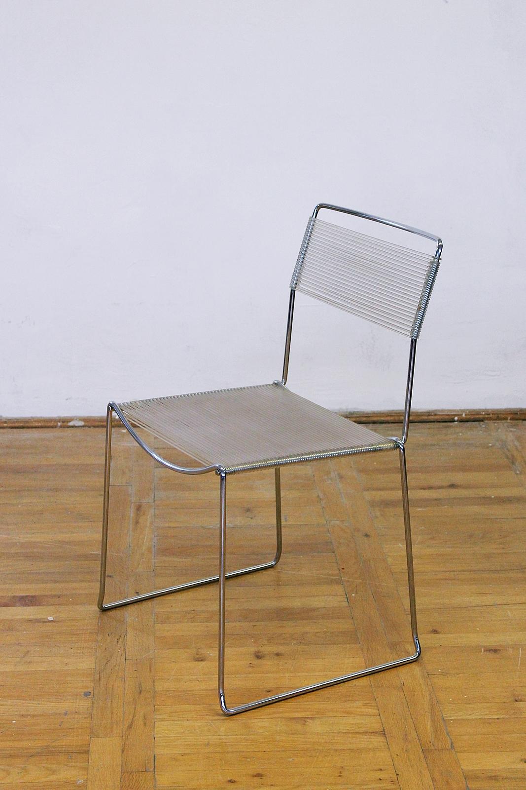 Mid-Century Modern Spaghetti Dining Chairs in Style of Giandomenico Belotti , 1970s, Italy
