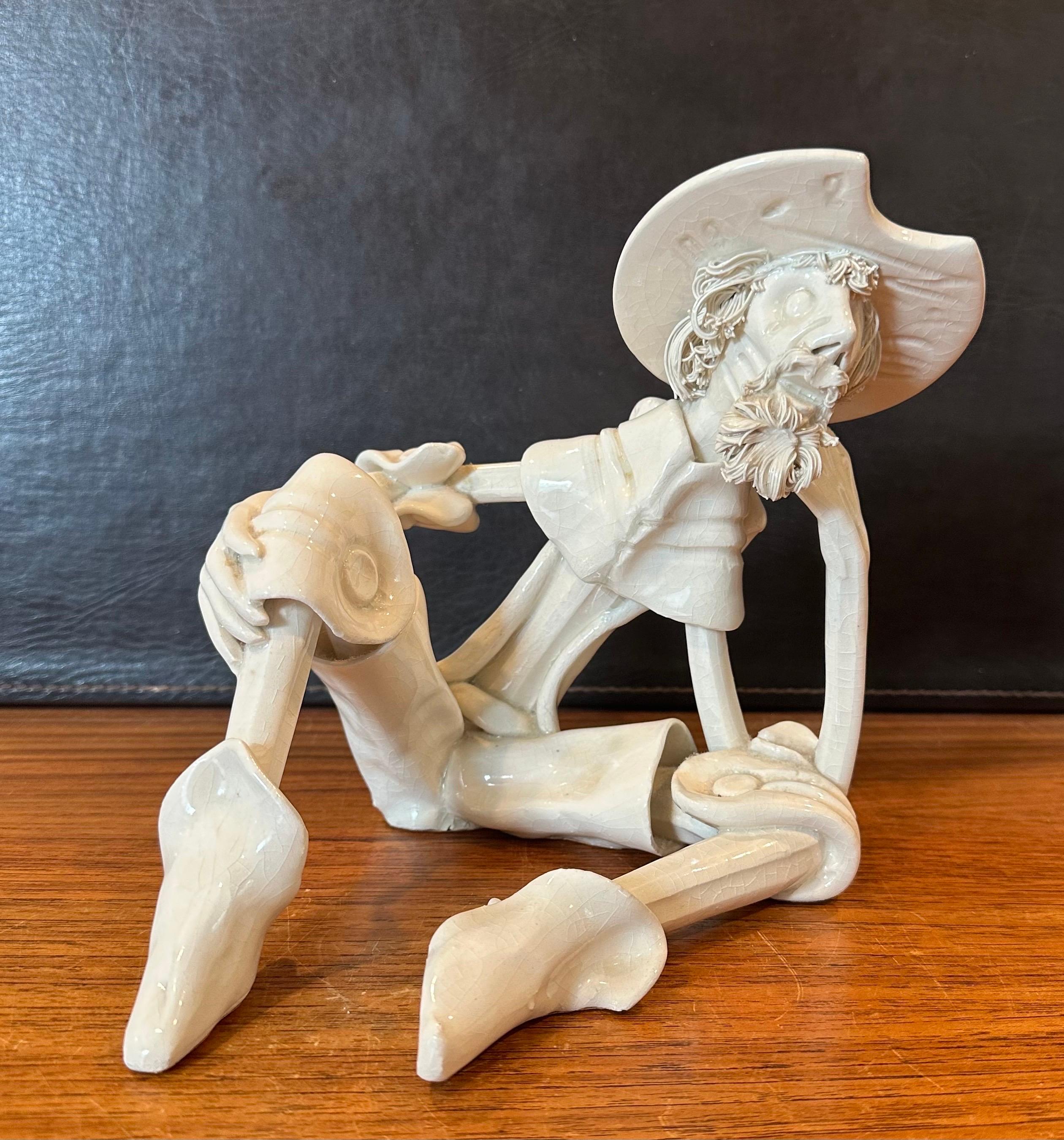 Mid-Century moderno Scultura di spaghetti di Don Chisciotte di Roberto Nischli in vendita