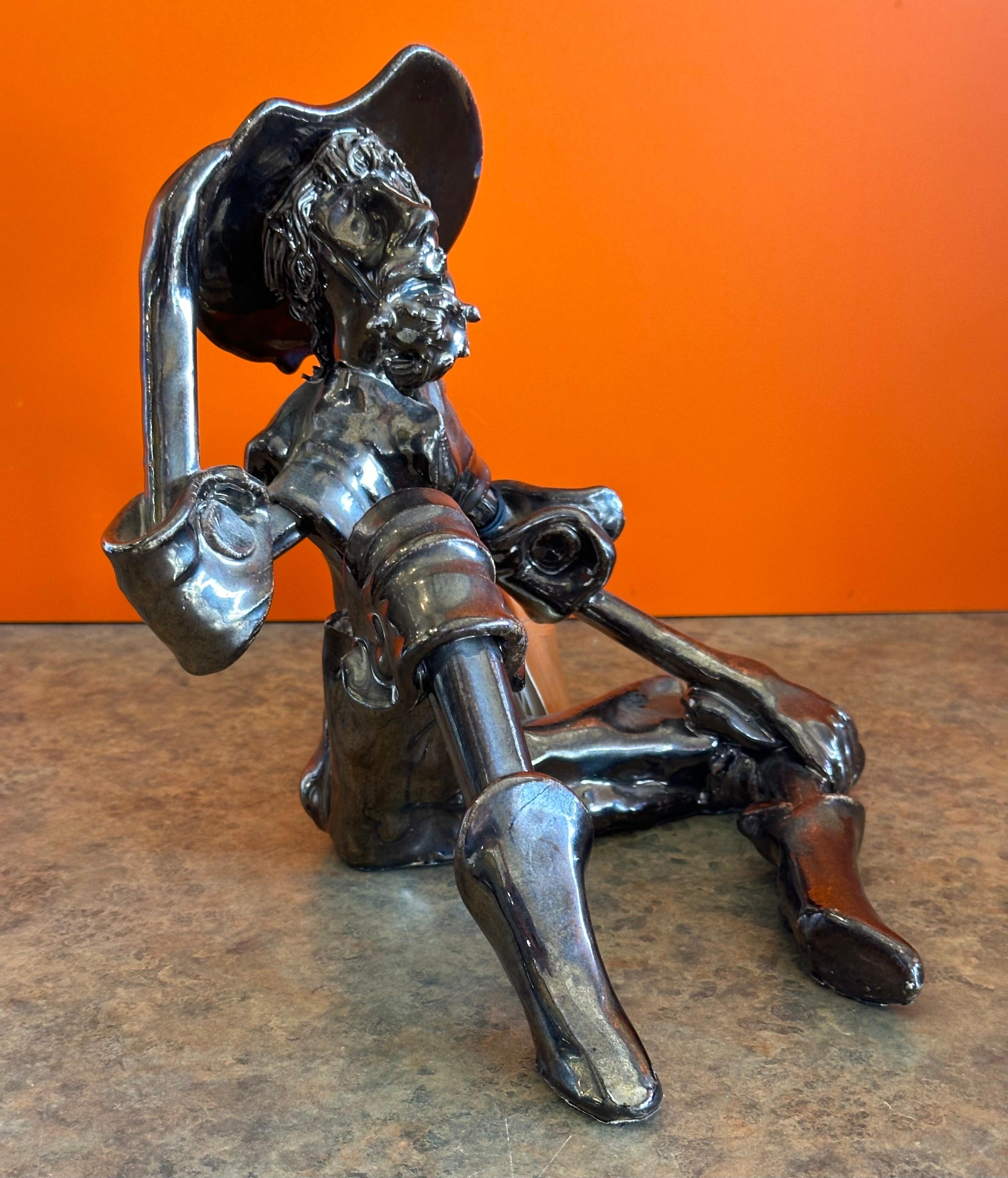 XX secolo Scultura di spaghetti di Don Chisciotte di Roberto Nischli in vendita