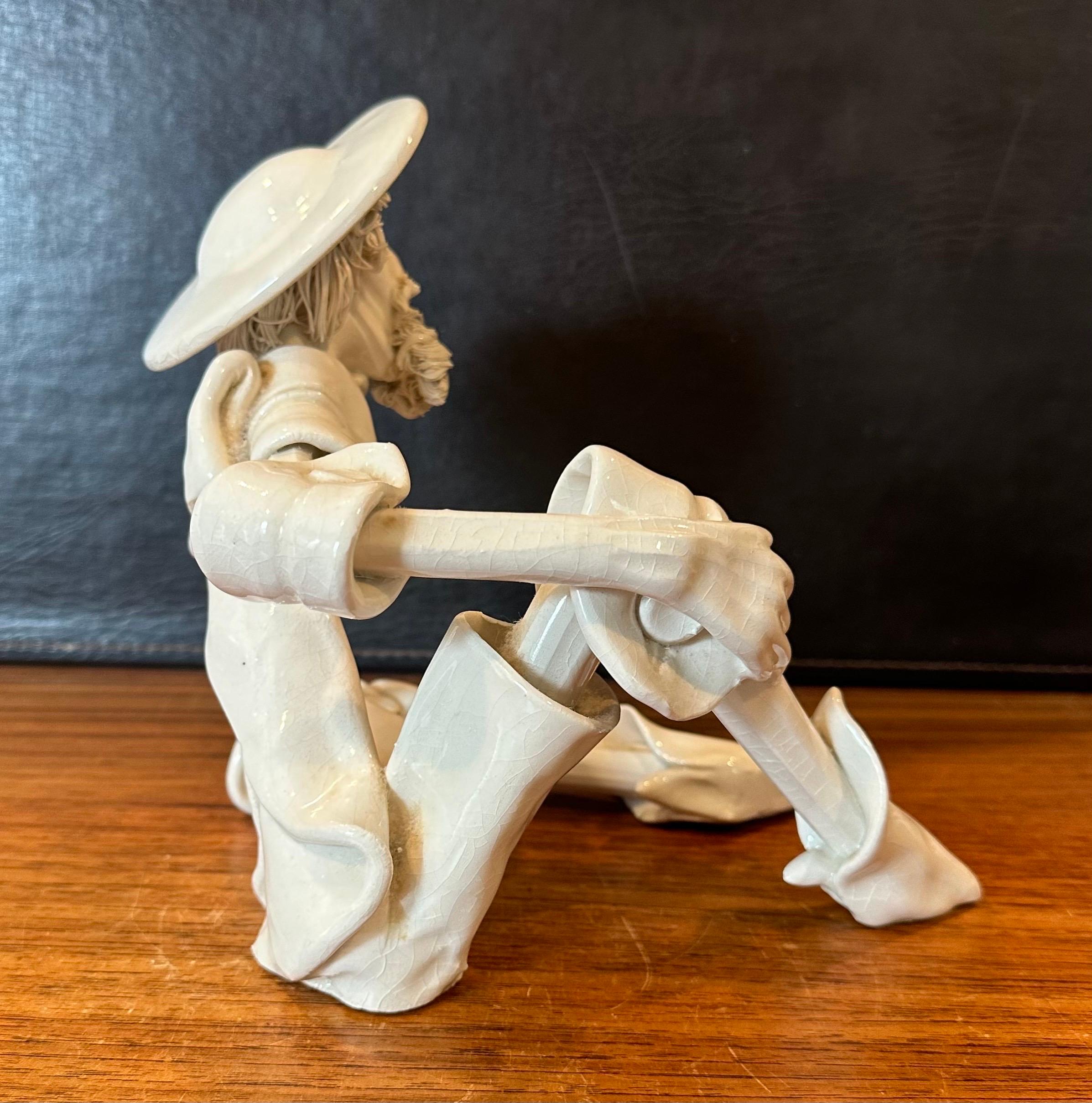 Ceramica Scultura di spaghetti di Don Chisciotte di Roberto Nischli in vendita