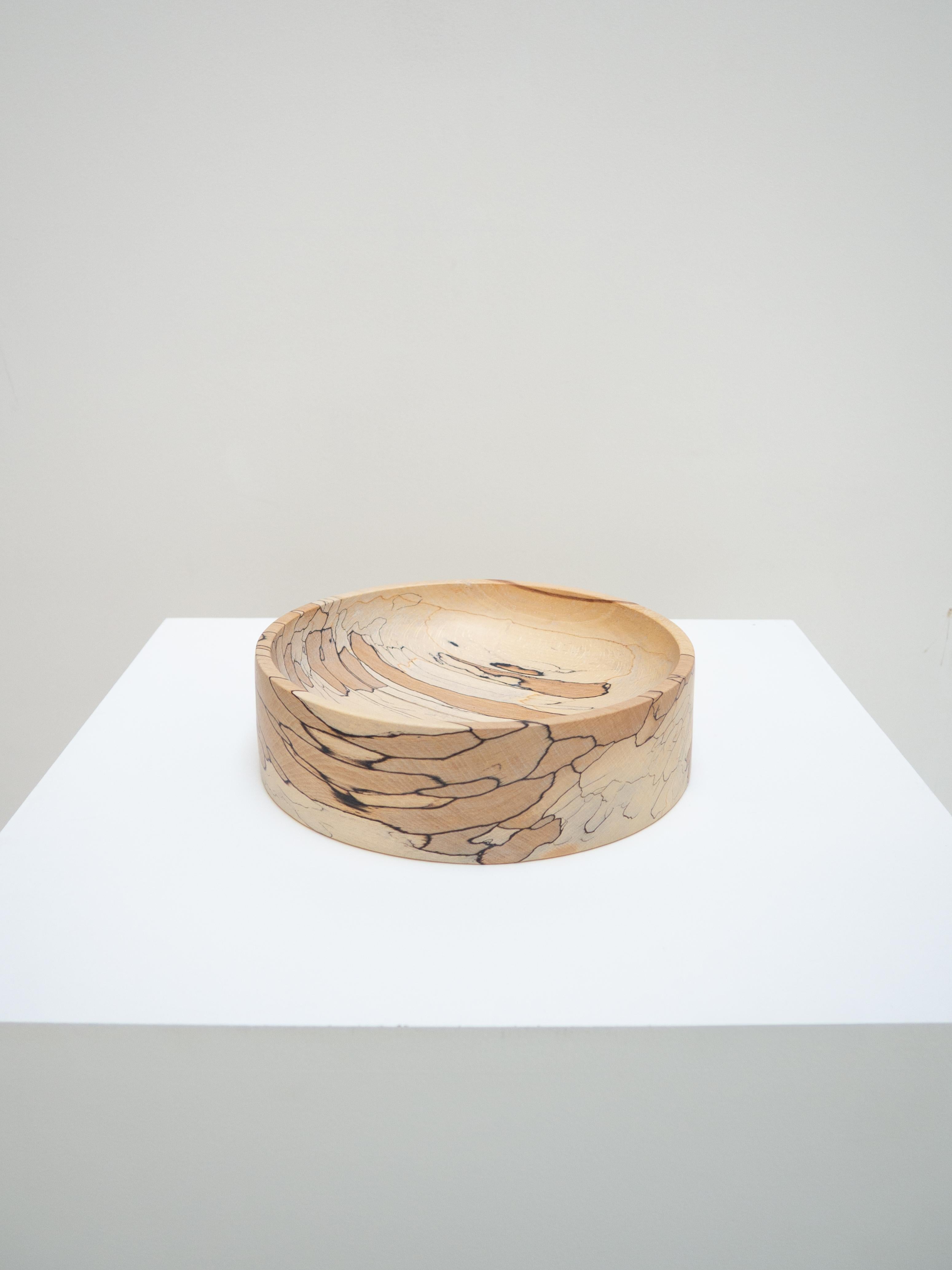 British Spalted beech bowl – One of a kind For Sale