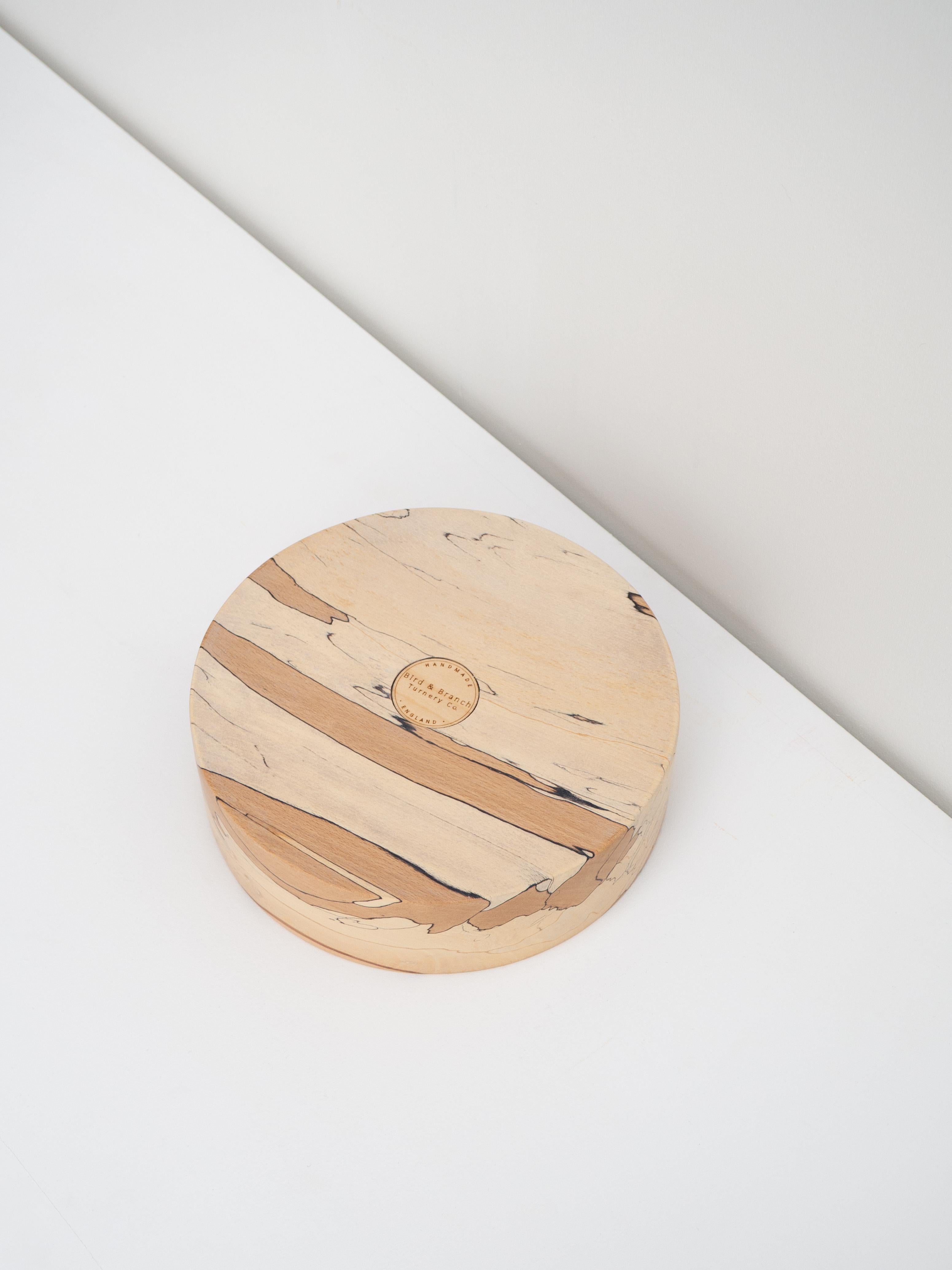 Contemporary Spalted beech bowl – One of a kind For Sale