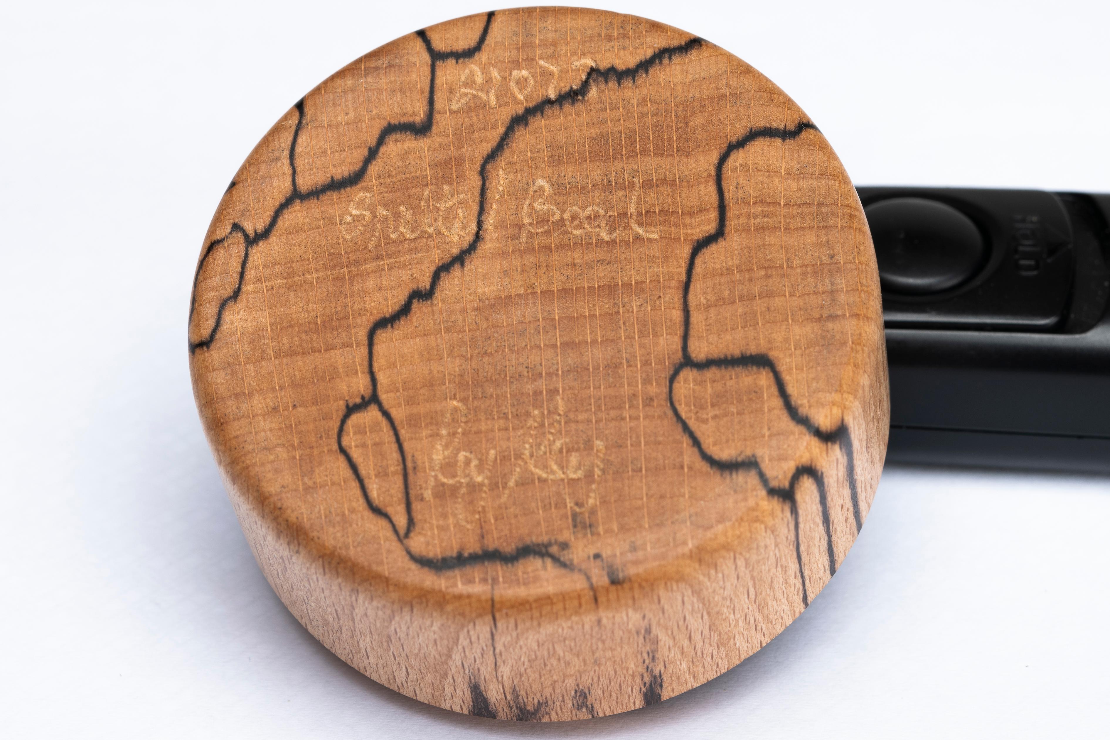 Spalted Beech Box by Master Craftsman Ray Key 1990s trinket vase For Sale 1