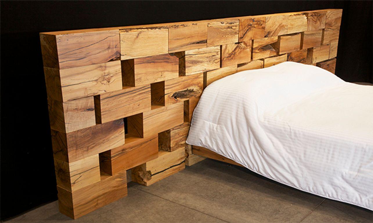 Moderne Tête de lit moderne en érable coti en vente