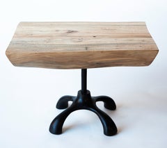 Spalted Sycamore Slab Cocktail Table, Cast Aluminum, Jordan Mozer, USA, 2017
