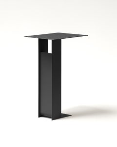 Span Side Table, Handmade Metal, Minimal and Modern Look in Black