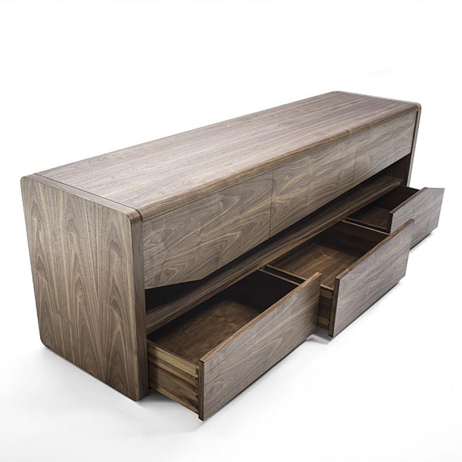 Hand-Crafted Span Sideboard in Solid Walnut Wood