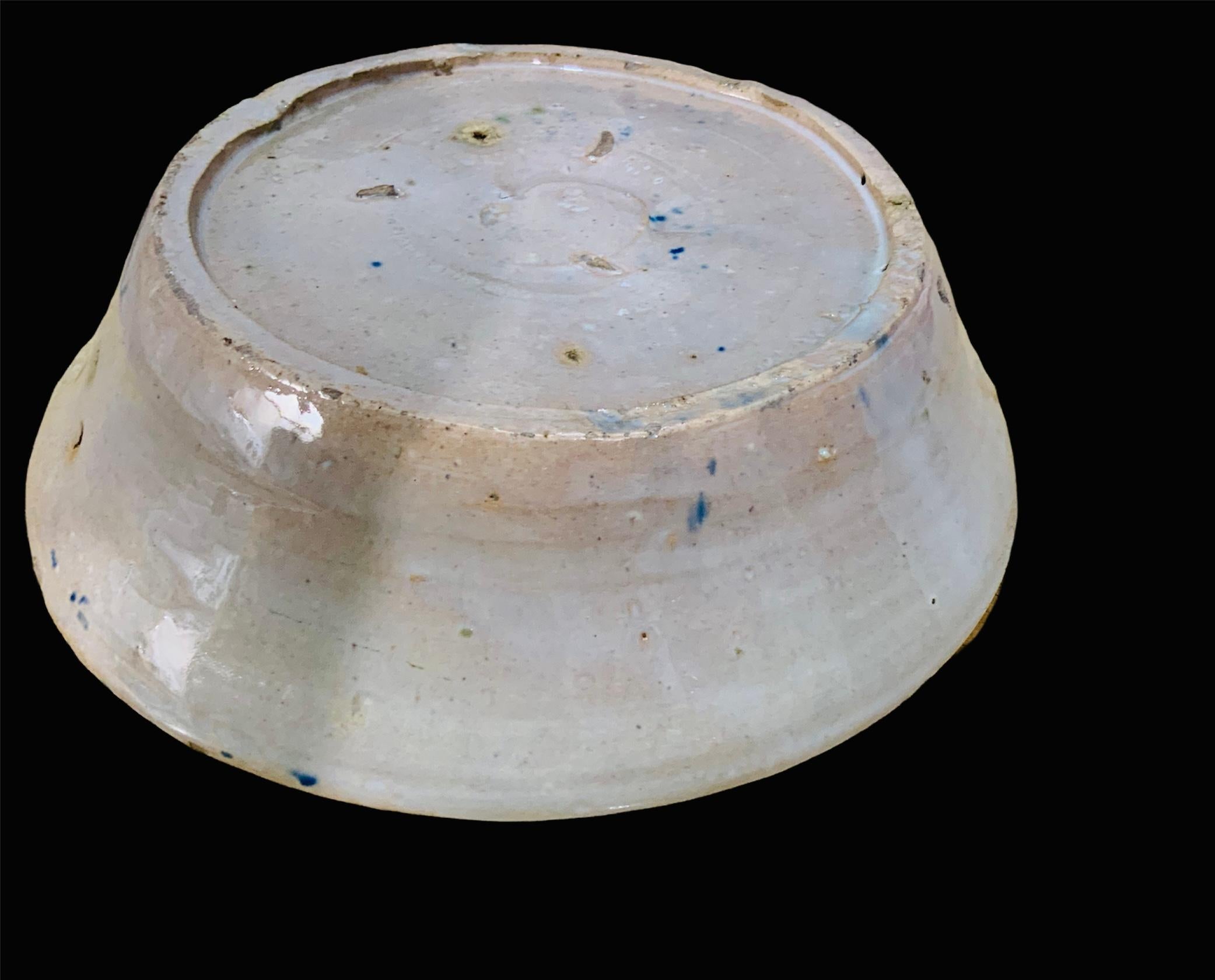 Spaniard Fajalauza Style Ceramic Bowl 1