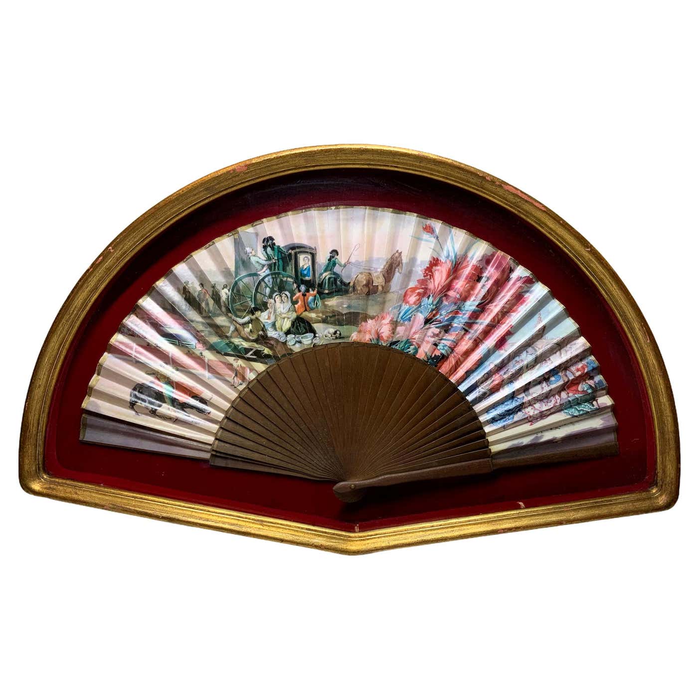 Fan Shadow Box Spaniard Fan Shadow Box For Sale at 1stDibs | shadow boxes for sale
