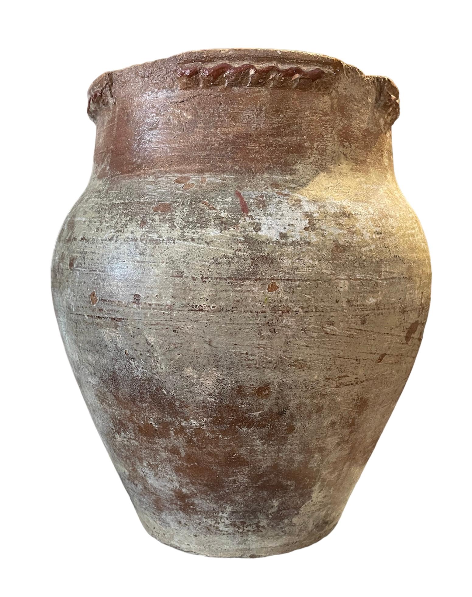 19th Century Spaniard Terracotta Amphora  For Sale