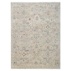 Spanifornia Distressed Sultanabad Taupe Wool Rug 8'10''x11'10''