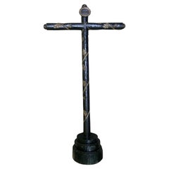 Spanish Colonial Carved Wooden Cross