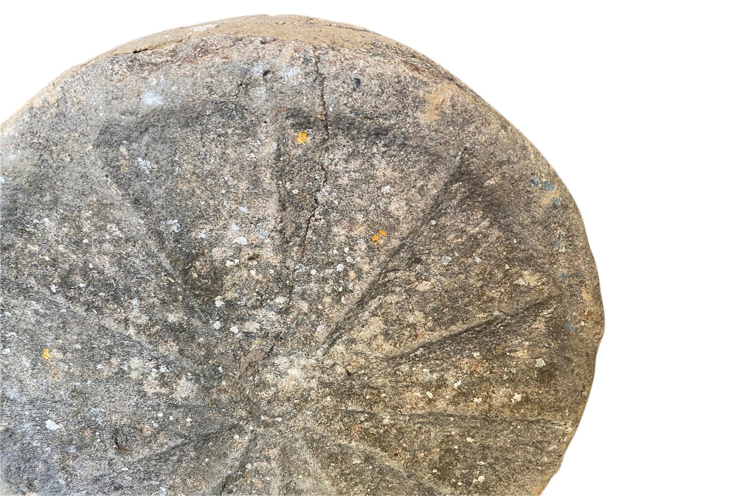 18th Century and Earlier Spanish 14th Century Stone Disc For Sale