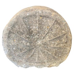 Antique Spanish 14th Century Stone Disc