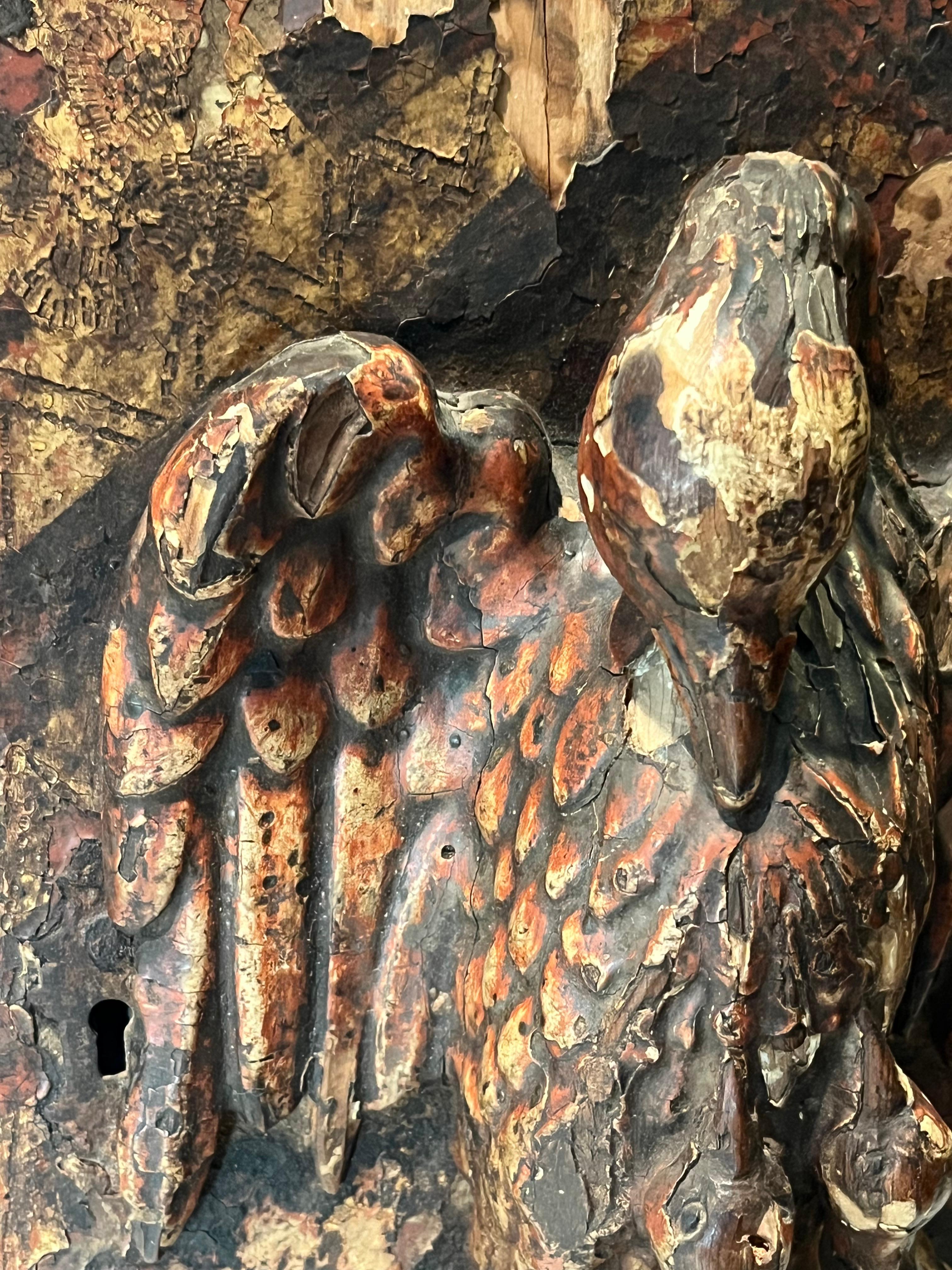 Tabernacle en bois de la Renaissance espagnole du C.I.C., Le Pélican dans sa piété. en vente 4