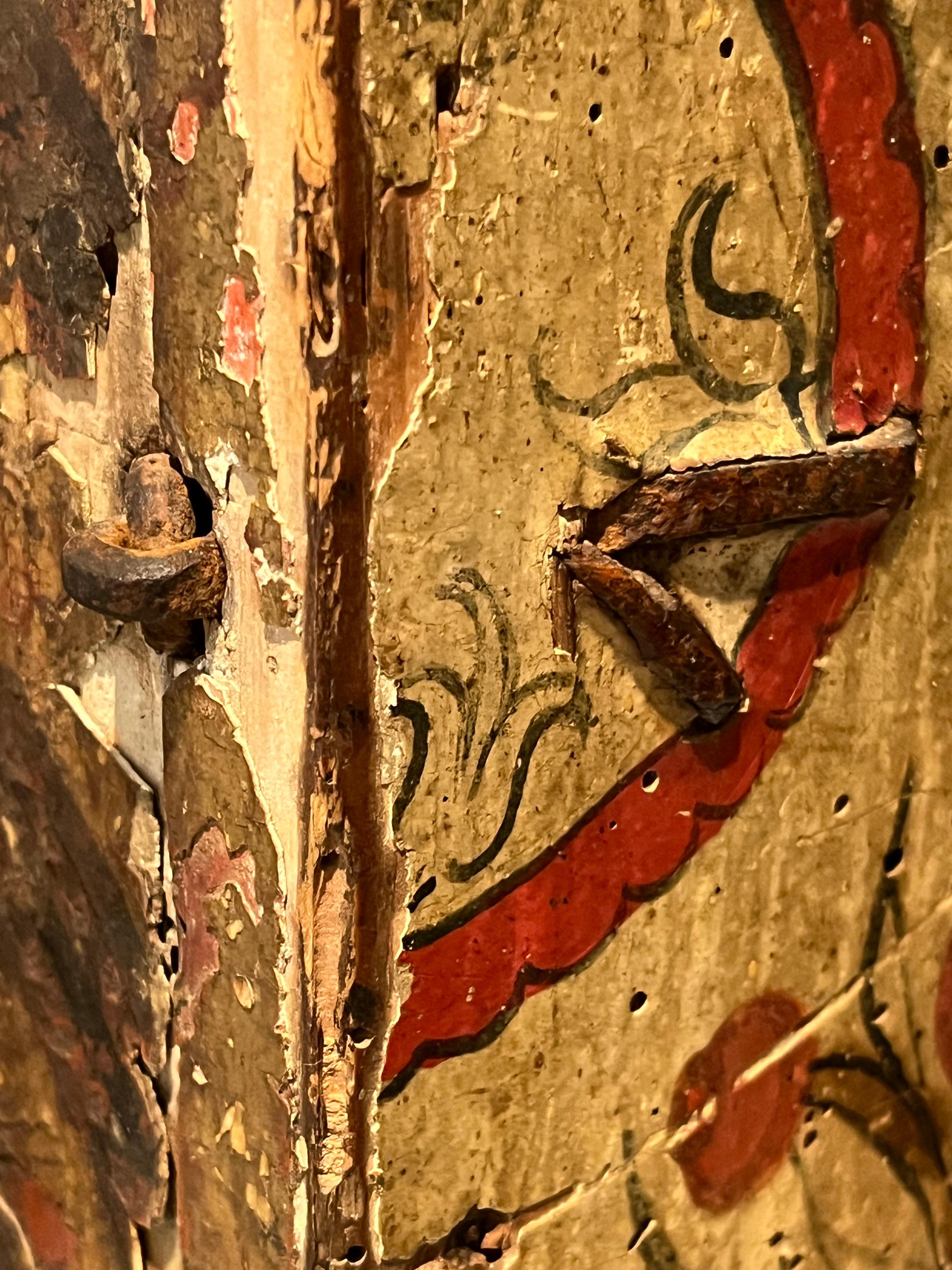 Tabernacle en bois de la Renaissance espagnole du C.I.C., Le Pélican dans sa piété. en vente 6