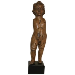 Spanish 17th Century Baroque Carved Christ, Nino, Santo