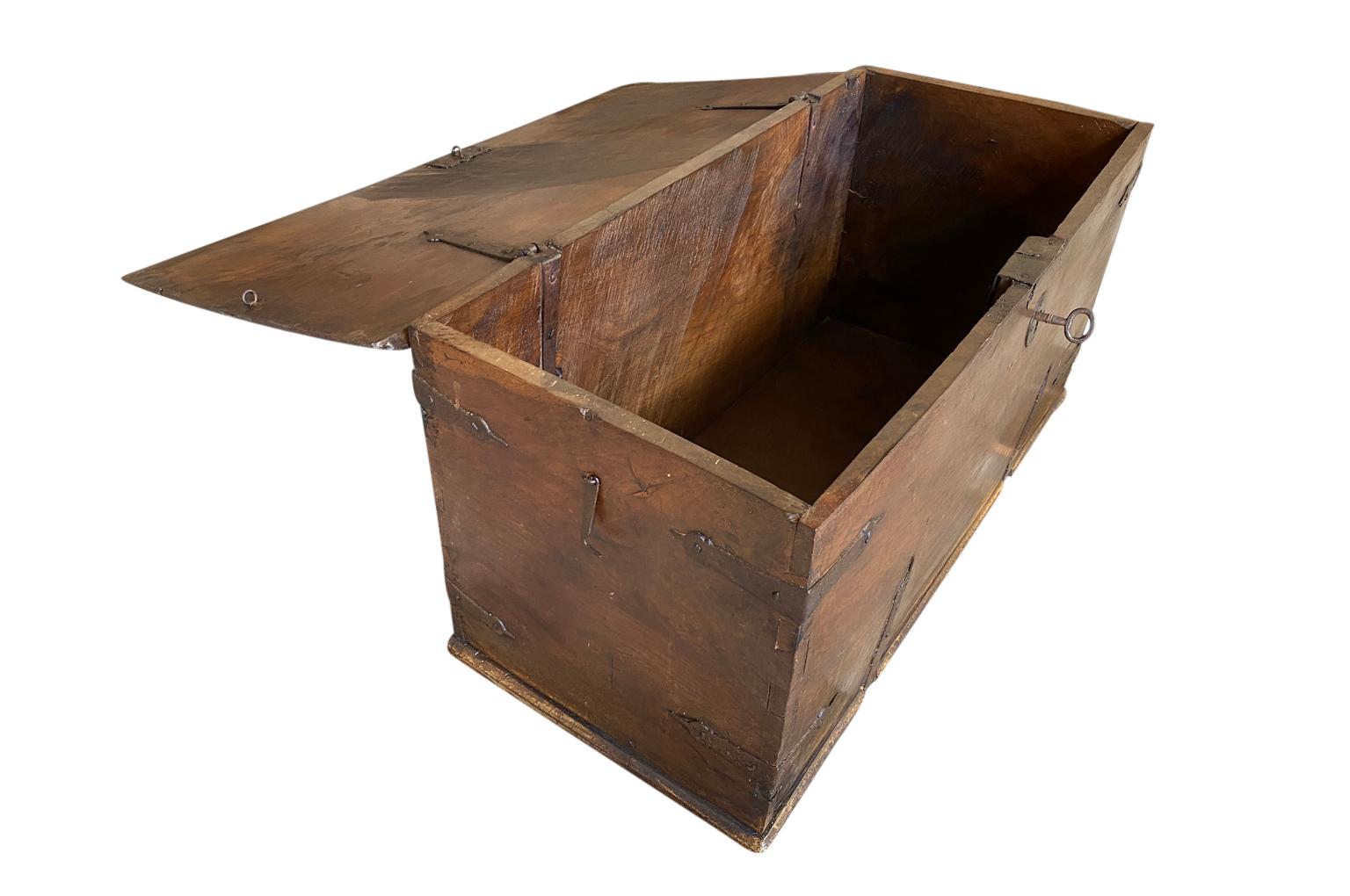 Spanish 17th Century Coffre, Trunk For Sale 8
