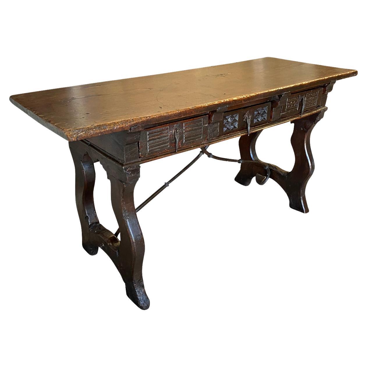 Table console espagnole du 17ème siècle