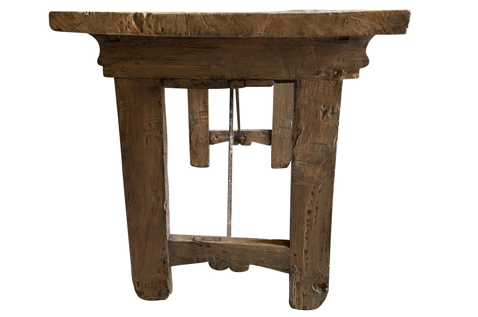 Chestnut Spanish 17th Century Desk  For Sale