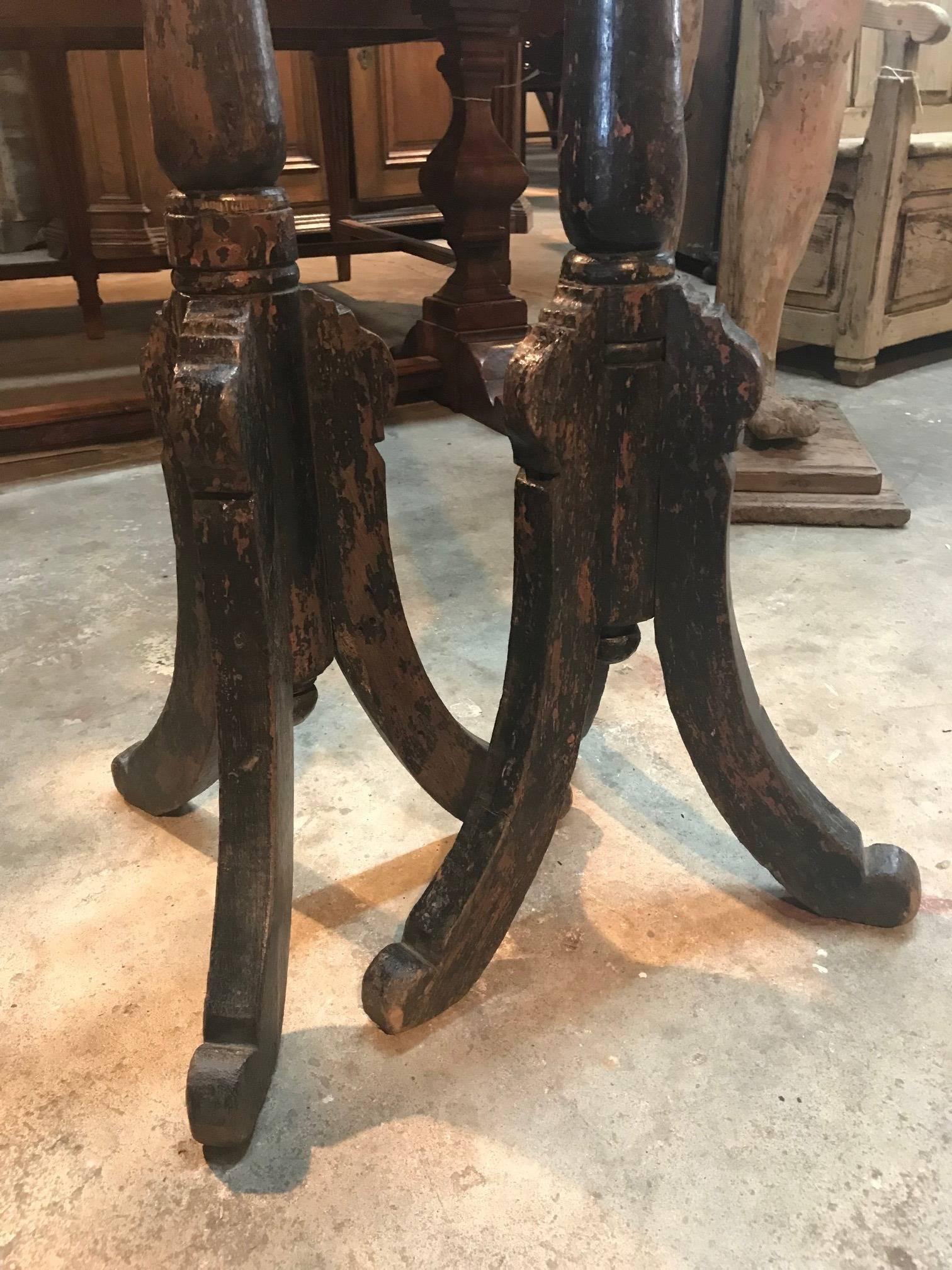 Spanish 17th Century Large Candle Prickets, Altar Torcheres 5