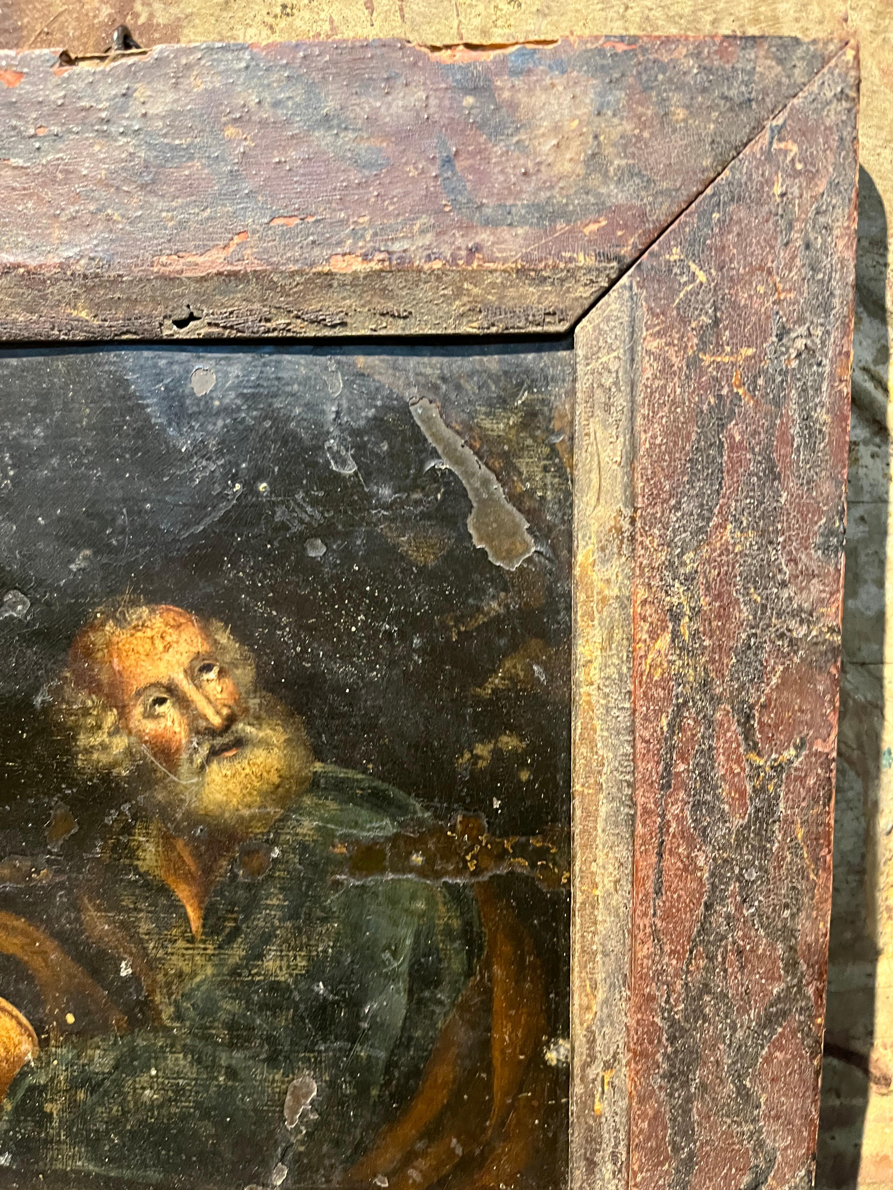 Pintura española al óleo sobre cobre del siglo XVII Cobre en venta