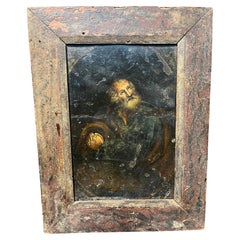 Spanish 17th Century Oil on Copper Painting