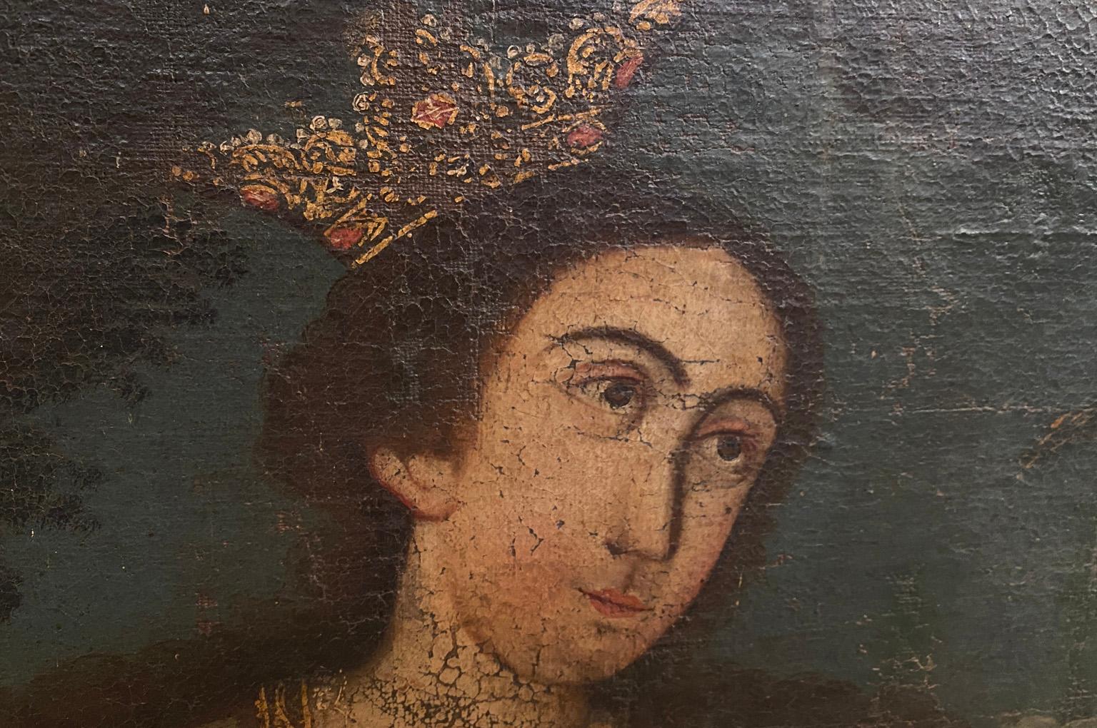 Spanish 17th Century Oil Painting For Sale 5