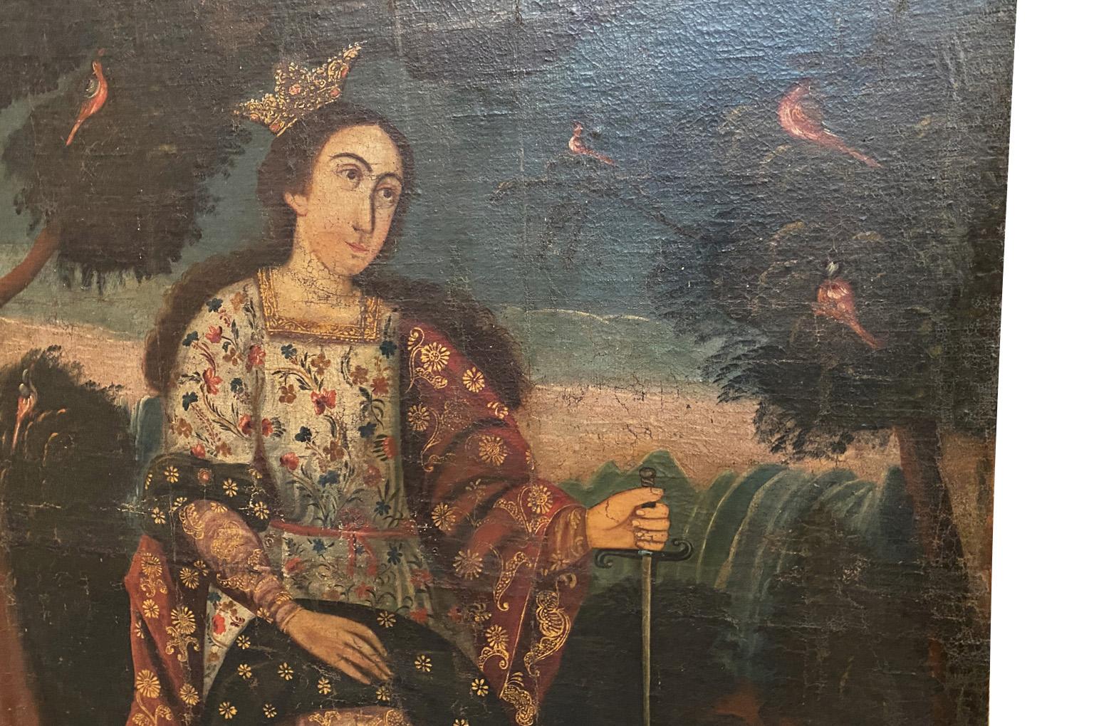 Pittura ad olio spagnola del XVII secolo in vendita 1