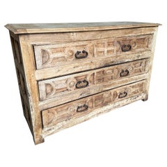 Spanish 17th Century Primitive Sacristy Commode