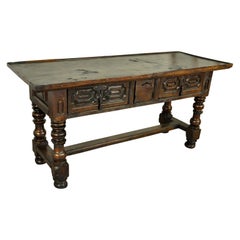 Spanish 17th Century Reflectoire Table, Console