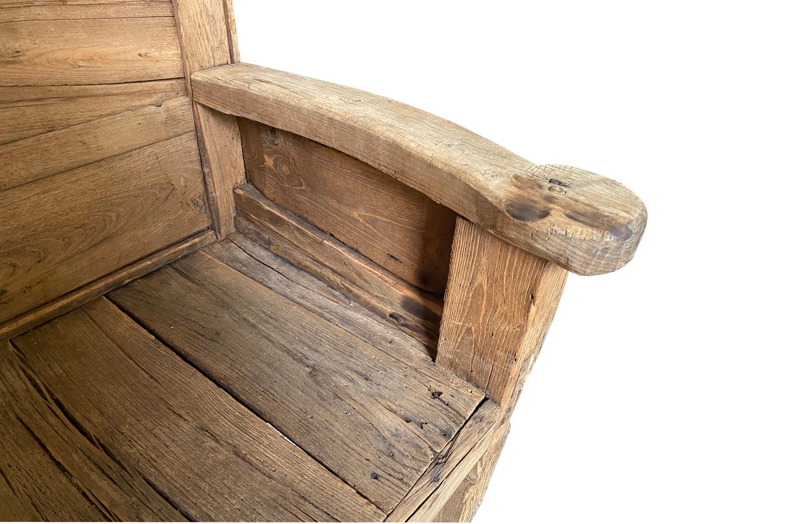 Spanish 17th Century Rustic Bench For Sale 6