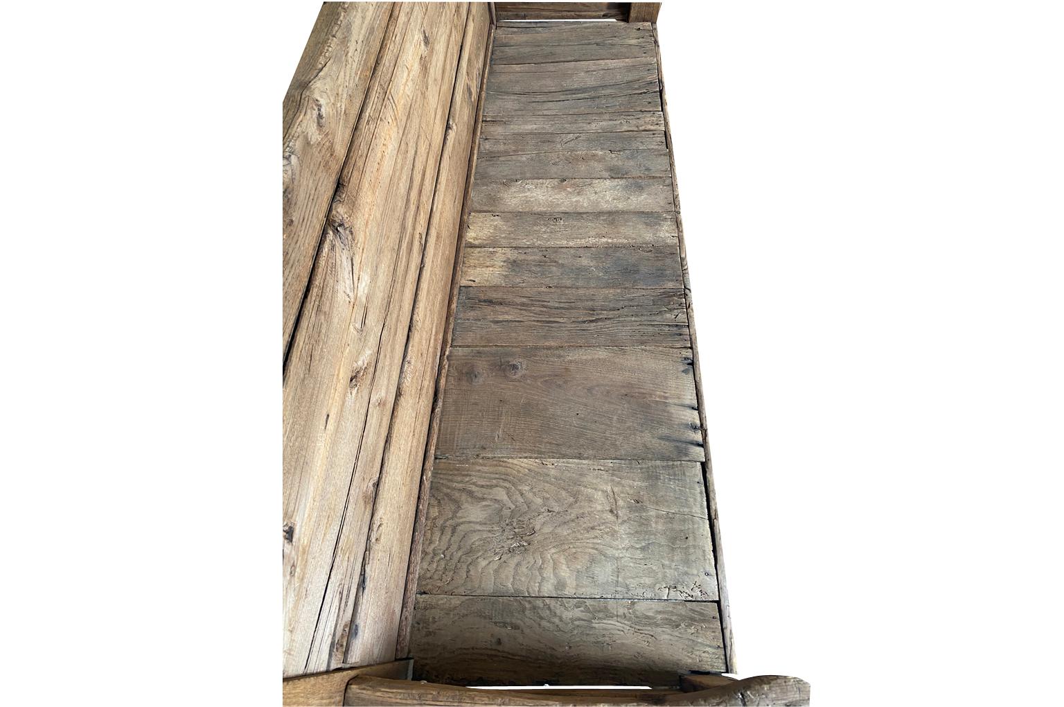 Spanish 17th Century Rustic Bench For Sale 7