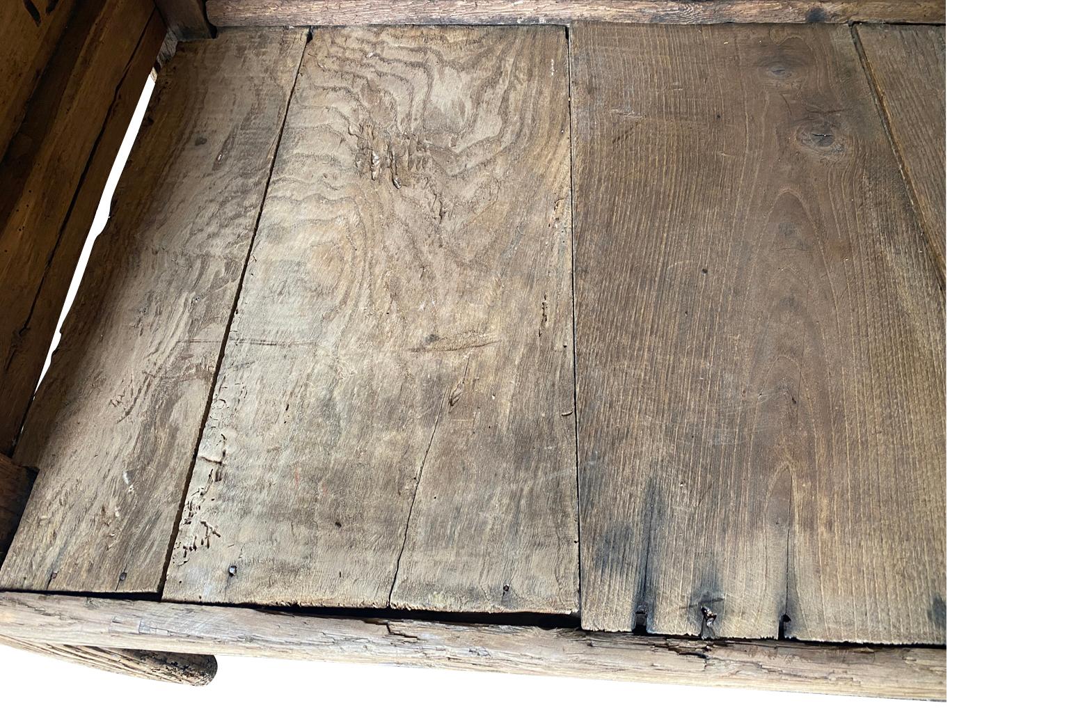 Spanish 17th Century Rustic Bench For Sale 8