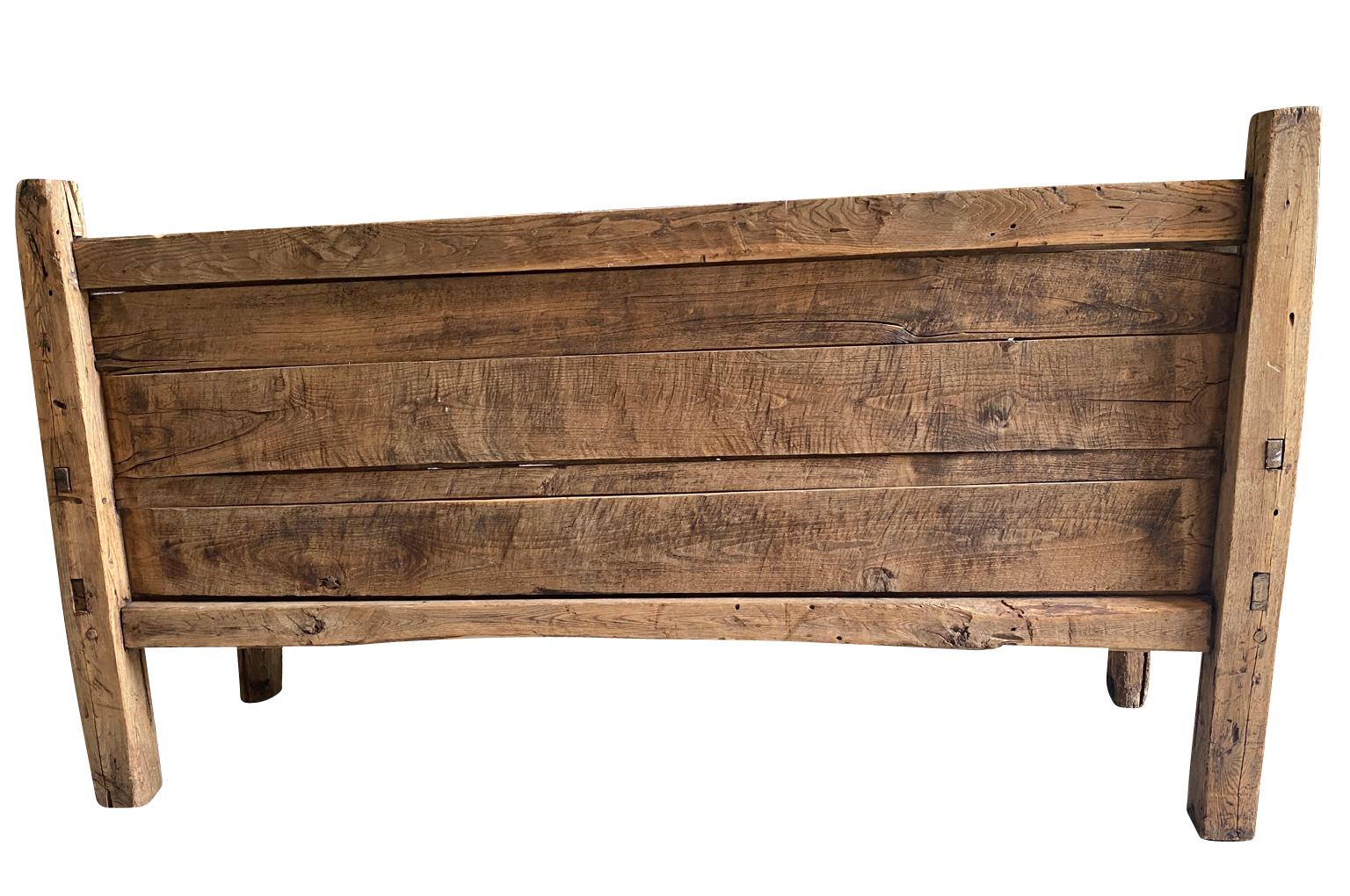 Spanish 17th Century Rustic Bench For Sale 11