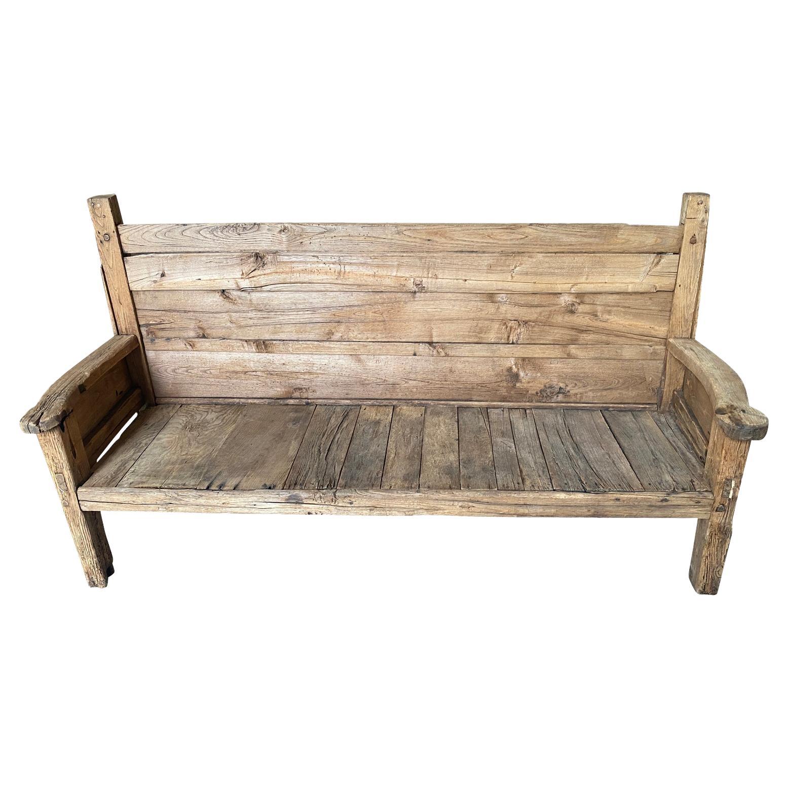 Spanish 17th Century Rustic Bench