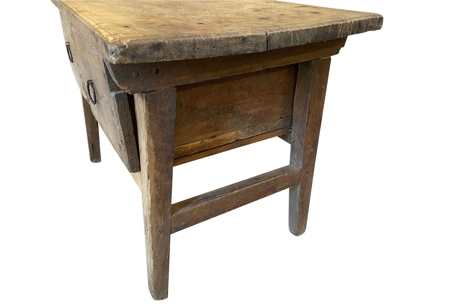 Spanish 17th Century Rustic Side Table 7