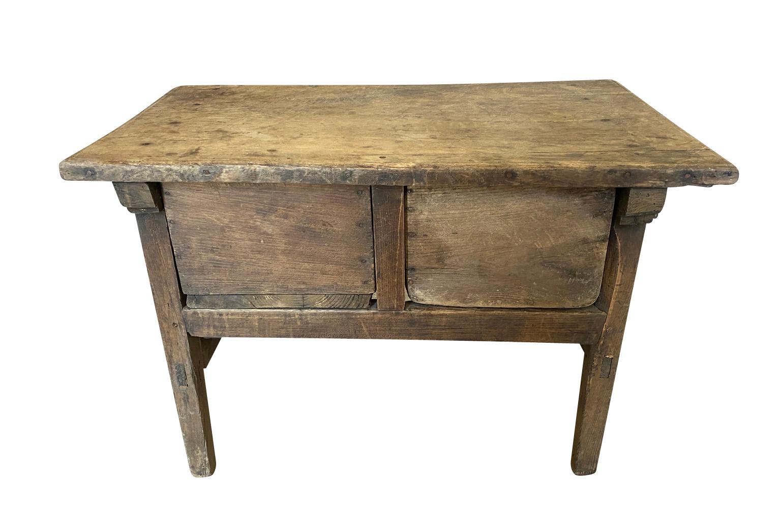 Spanish 17th Century Rustic Side Table 13