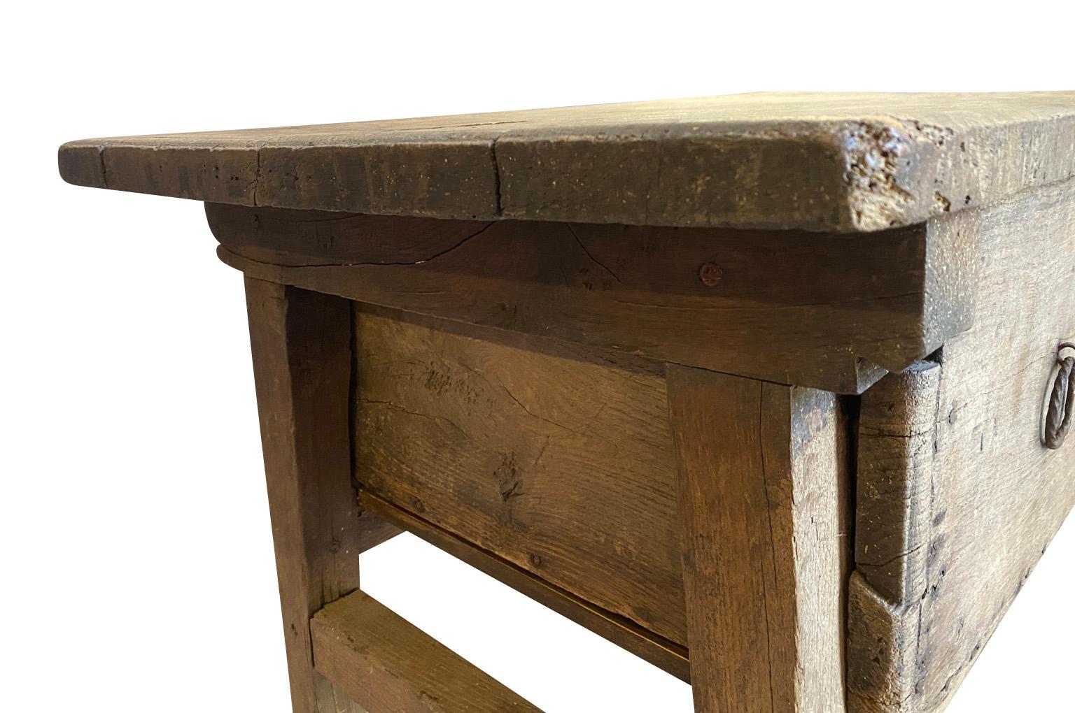 Spanish 17th Century Rustic Side Table 2