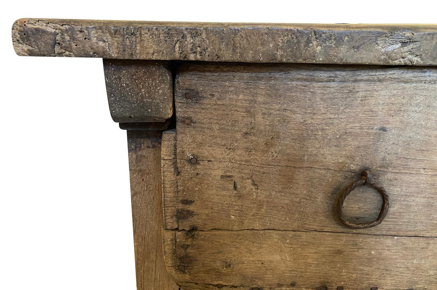 Spanish 17th Century Rustic Side Table 4