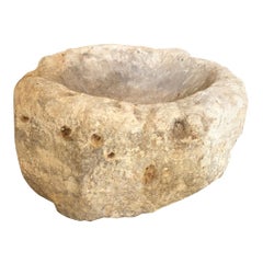Spanish 17th Century Stone Font, Bowl