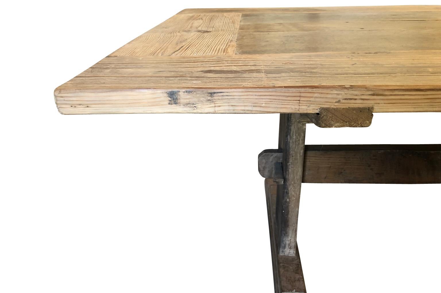 Spanish 17th Century Style Trestle Table 5