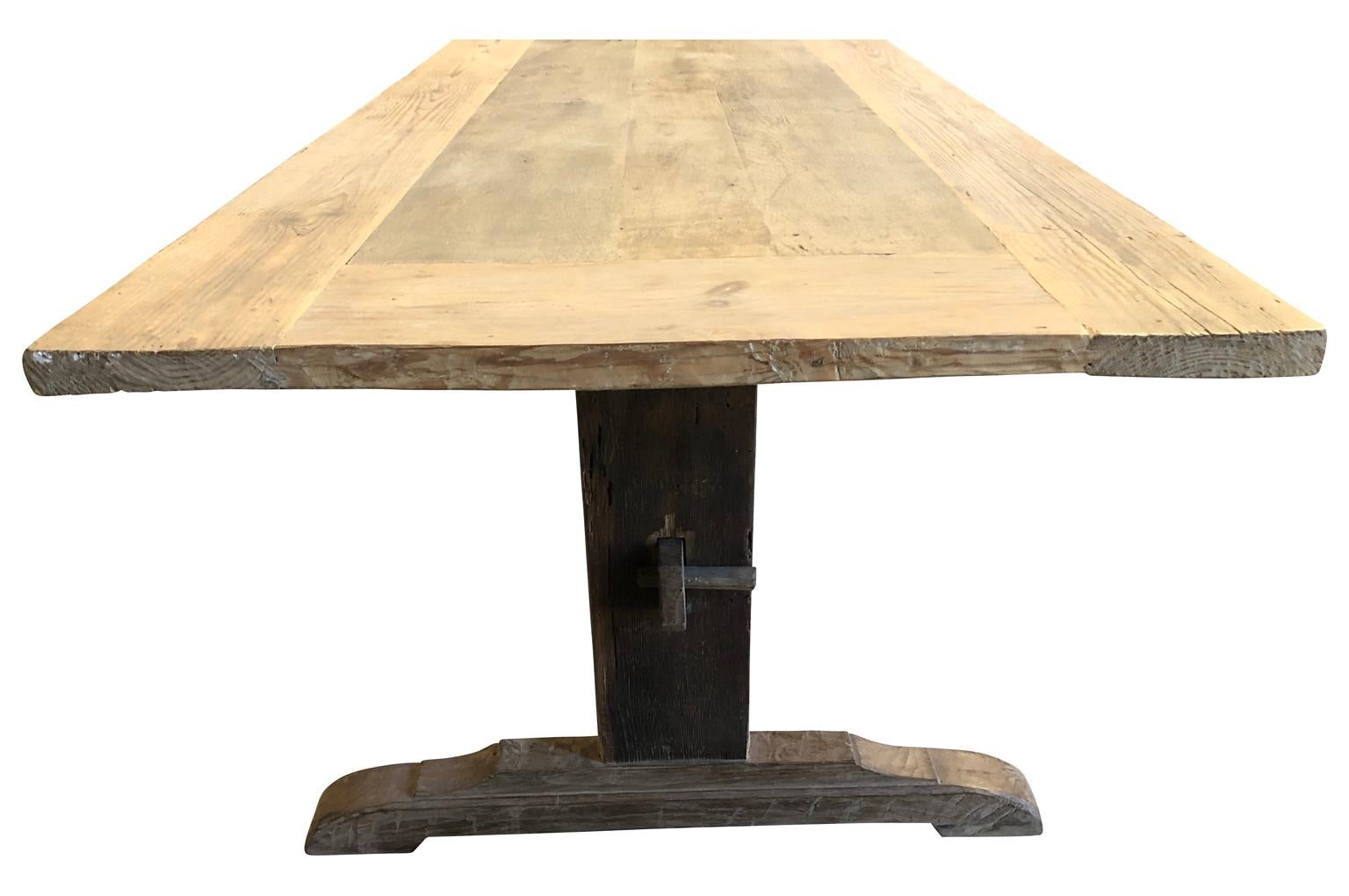Spanish 17th Century Style Trestle Table 1