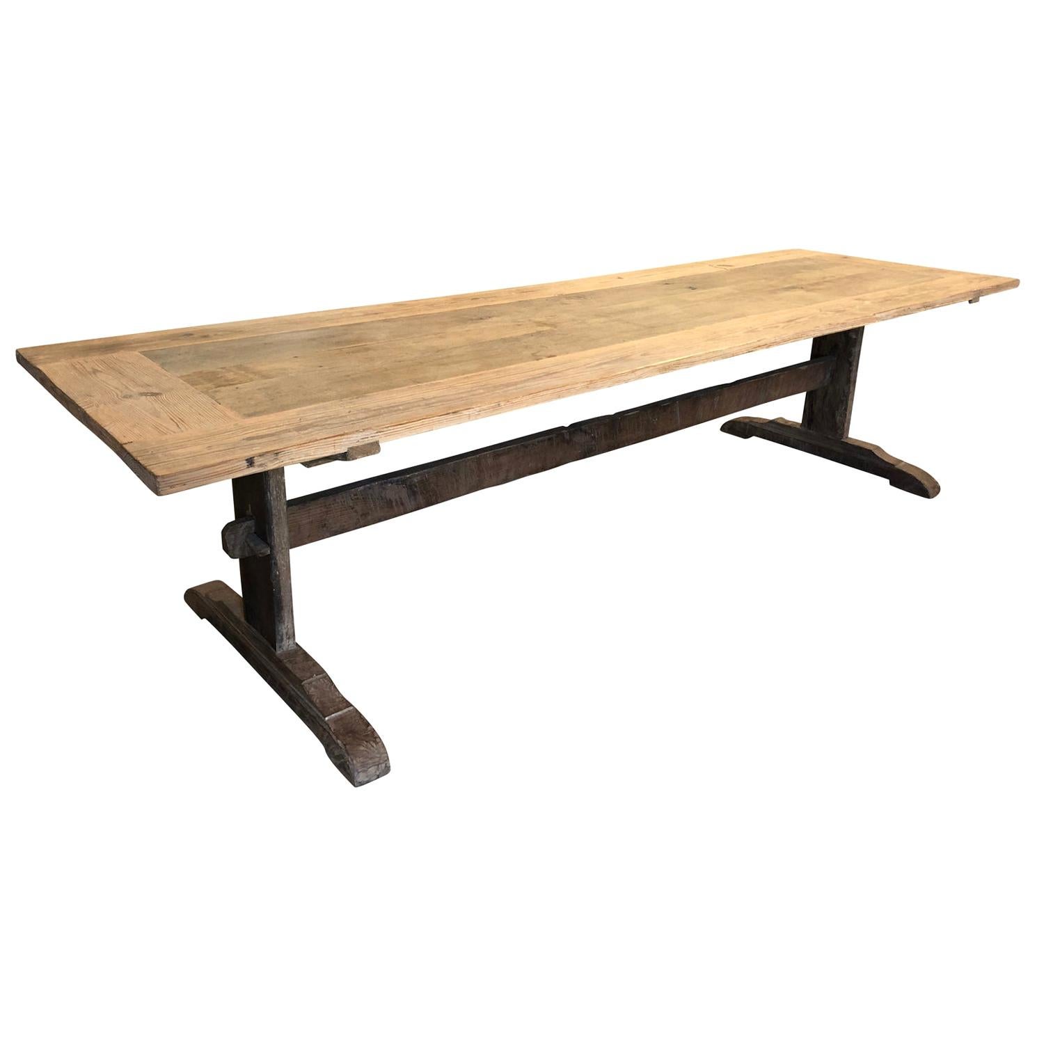 Spanish 17th Century Style Trestle Table