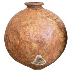 Large Spanish Papier-Mâché Olive Oil Jar with Aged Patina, circa 1830