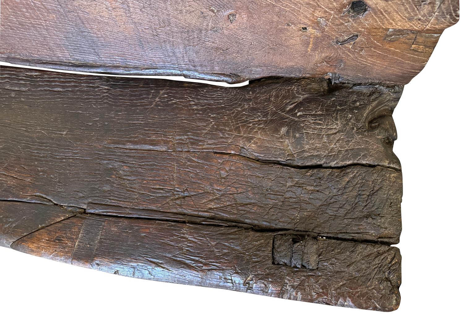 Spanish 18th Century Arte Populaire Bench 8